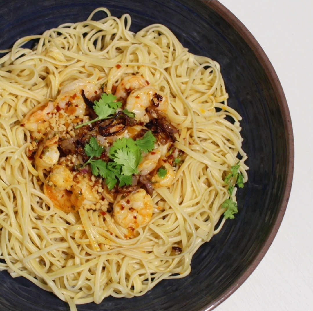 From My Kitchen: Chili Crunch Shrimp Scampi